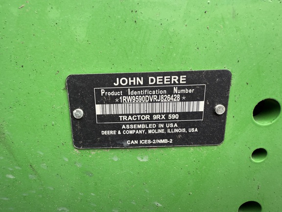 2024 John Deere 9RX 590 Tractor Rubber Track