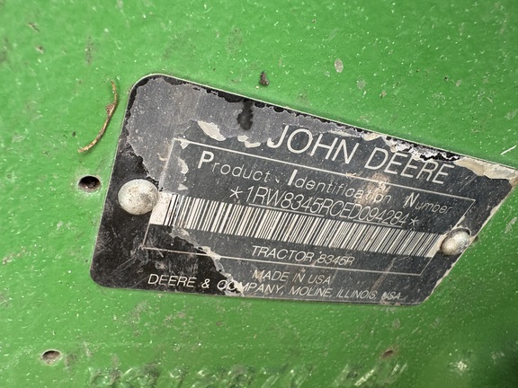 2014 John Deere 8345R Tractor