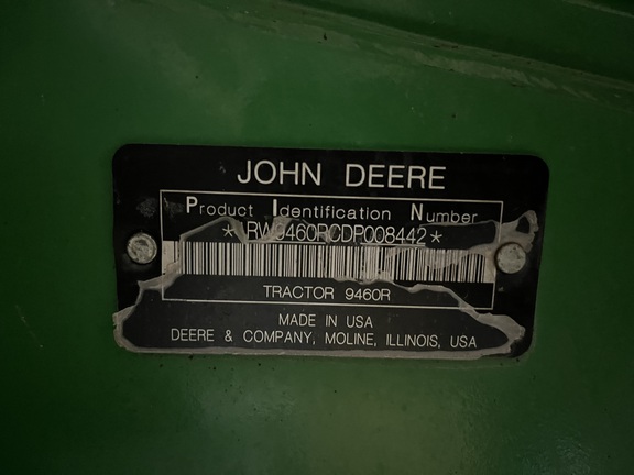 2013 John Deere 9460R Tractor 4WD