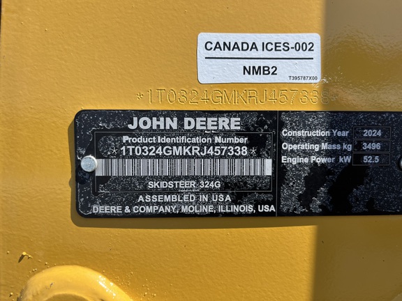 2024 John Deere 324G Skid Steer Loader