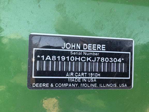 2019 John Deere 1890 Air Seeder