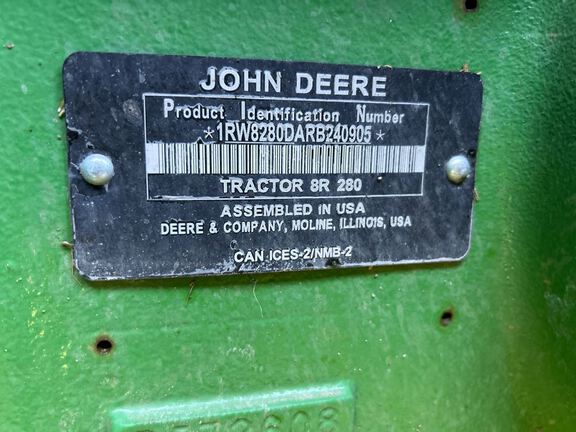 2024 John Deere 8R 280 Tractor