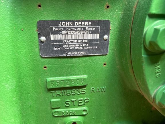 2024 John Deere 8R 280 Tractor