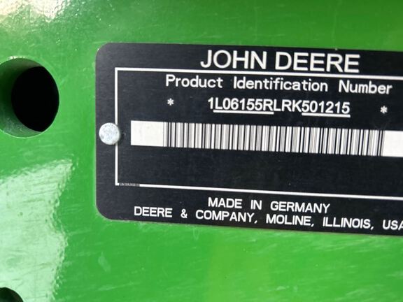 2025 John Deere 6R 155 Tractor