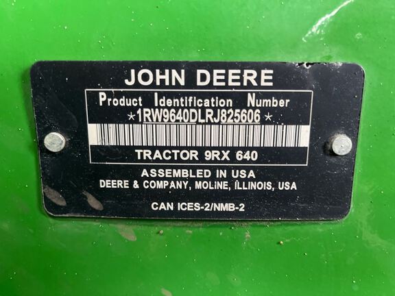 2024 John Deere 9RX 640 Tractor Rubber Track