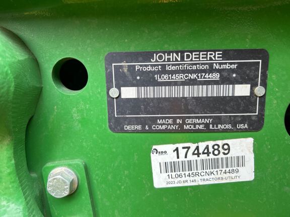 2023 John Deere 6R 145 Tractor