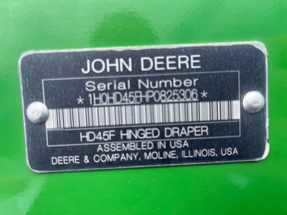 2023 John Deere HD45F Header Combine