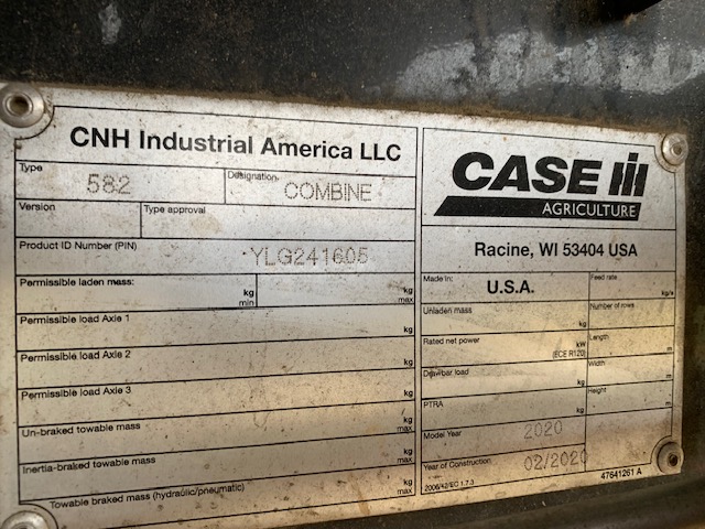 2020 Case IH AF8250 Combine