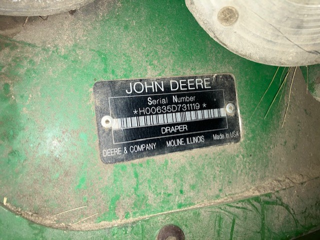 2009 John Deere 635D Header Rigid