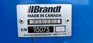 2015 Brandt 20110 Grain Auger