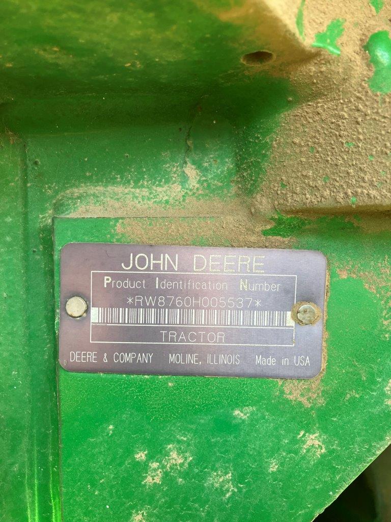 1992 John Deere 8760 Tractor