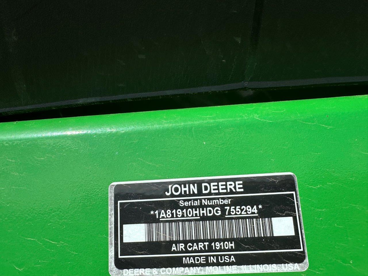 2014 John Deere 1895 Air Drill