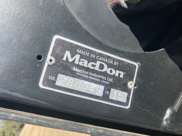2015 MacDon FD75 Header Draper