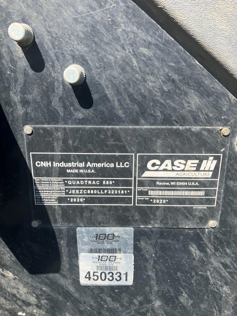 2020 Case IH Steiger 580 AFS Quad Tractor