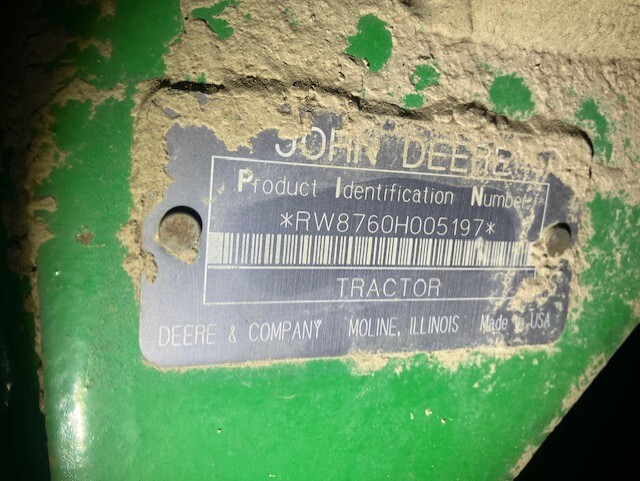 1992 John Deere 8760 Tractor