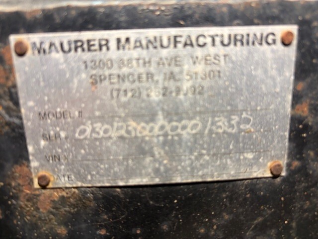 2013 Maurer 30 Header Transport