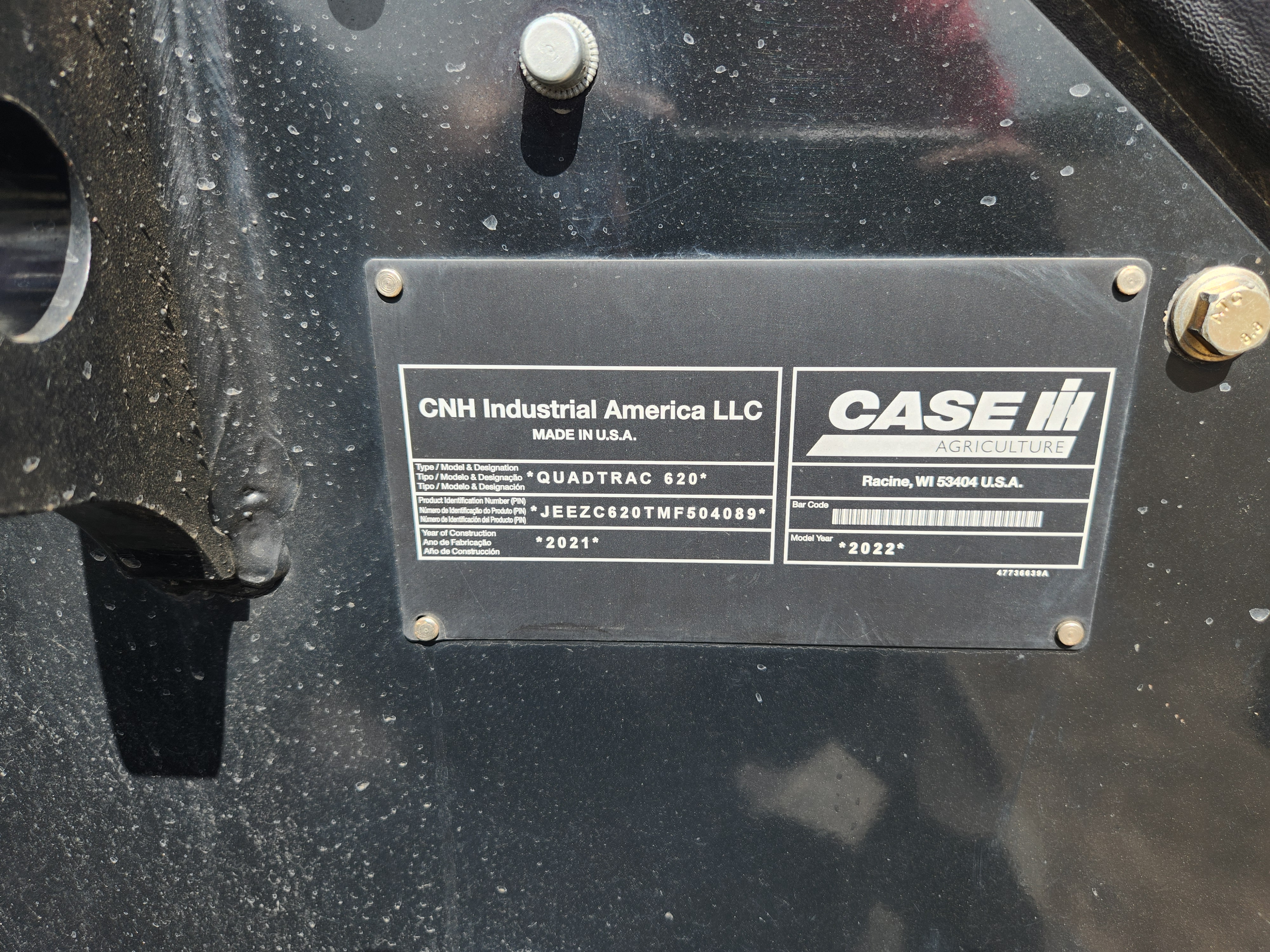 2022 Case IH STG620 Tractor