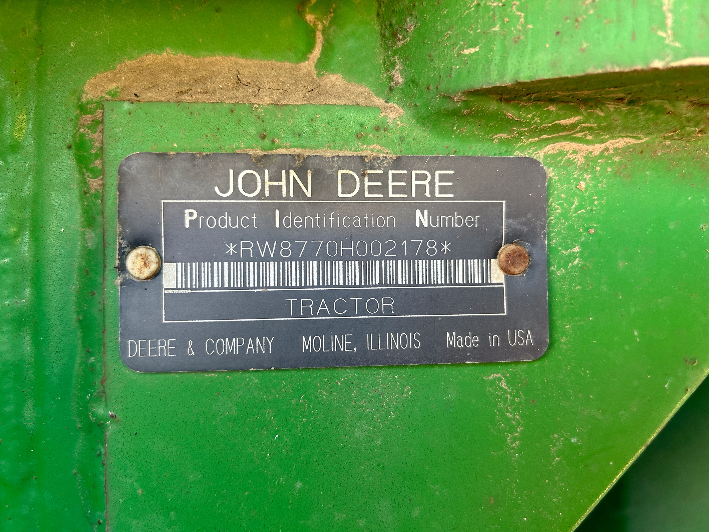 1994 John Deere 8770 Tractor