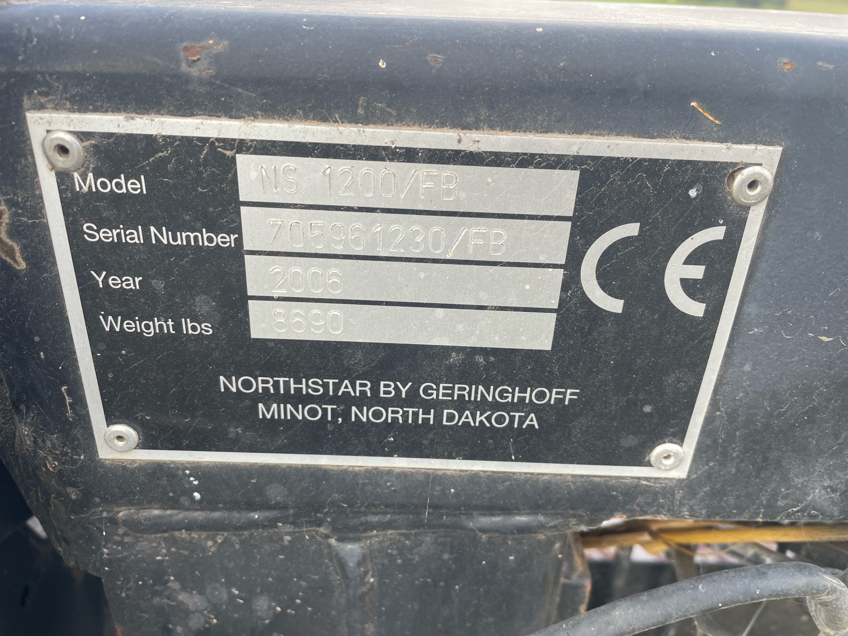 2006 Geringhoff NS1230F Header Combine