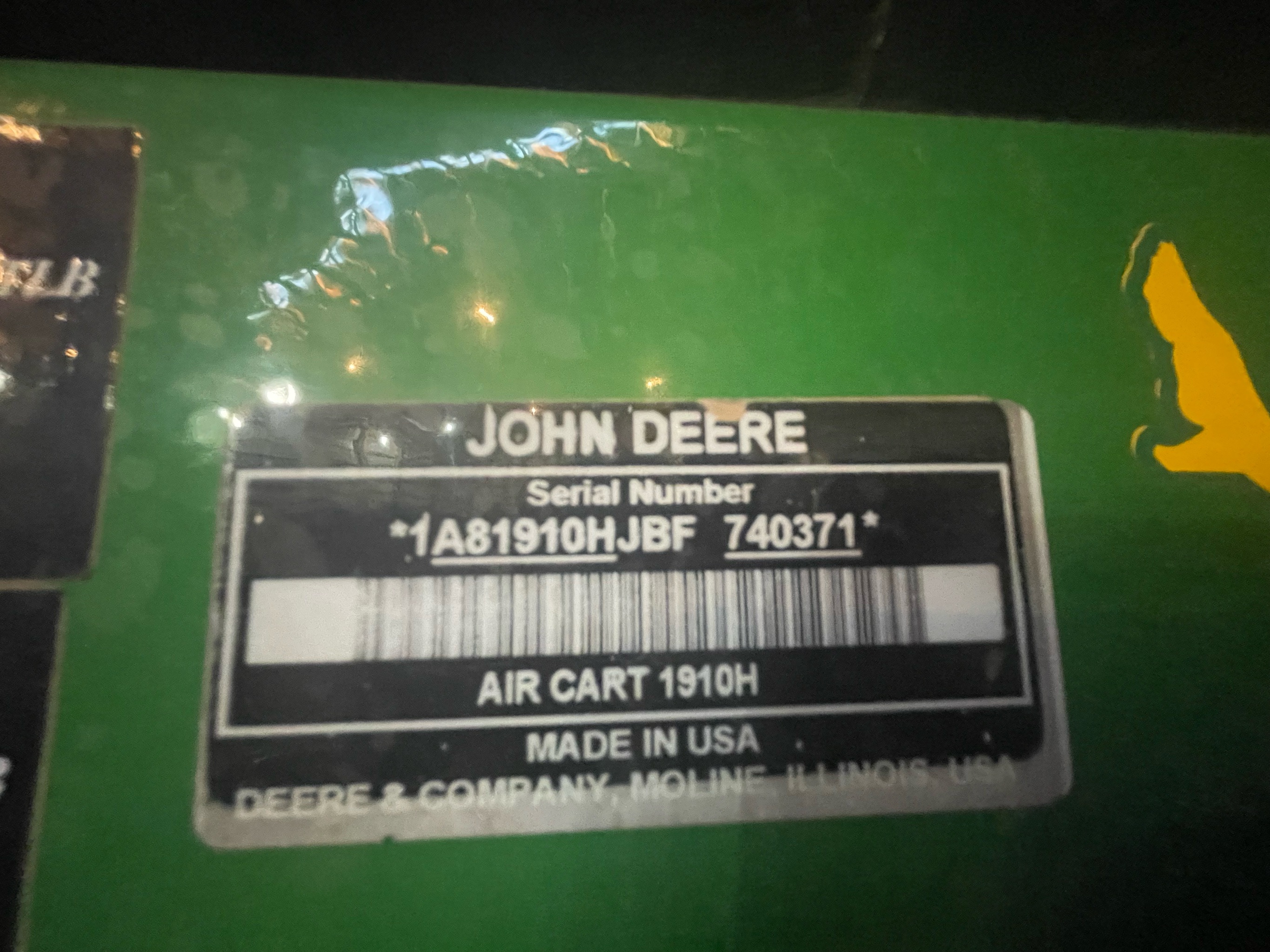 2011 John Deere 1890 Air Drill