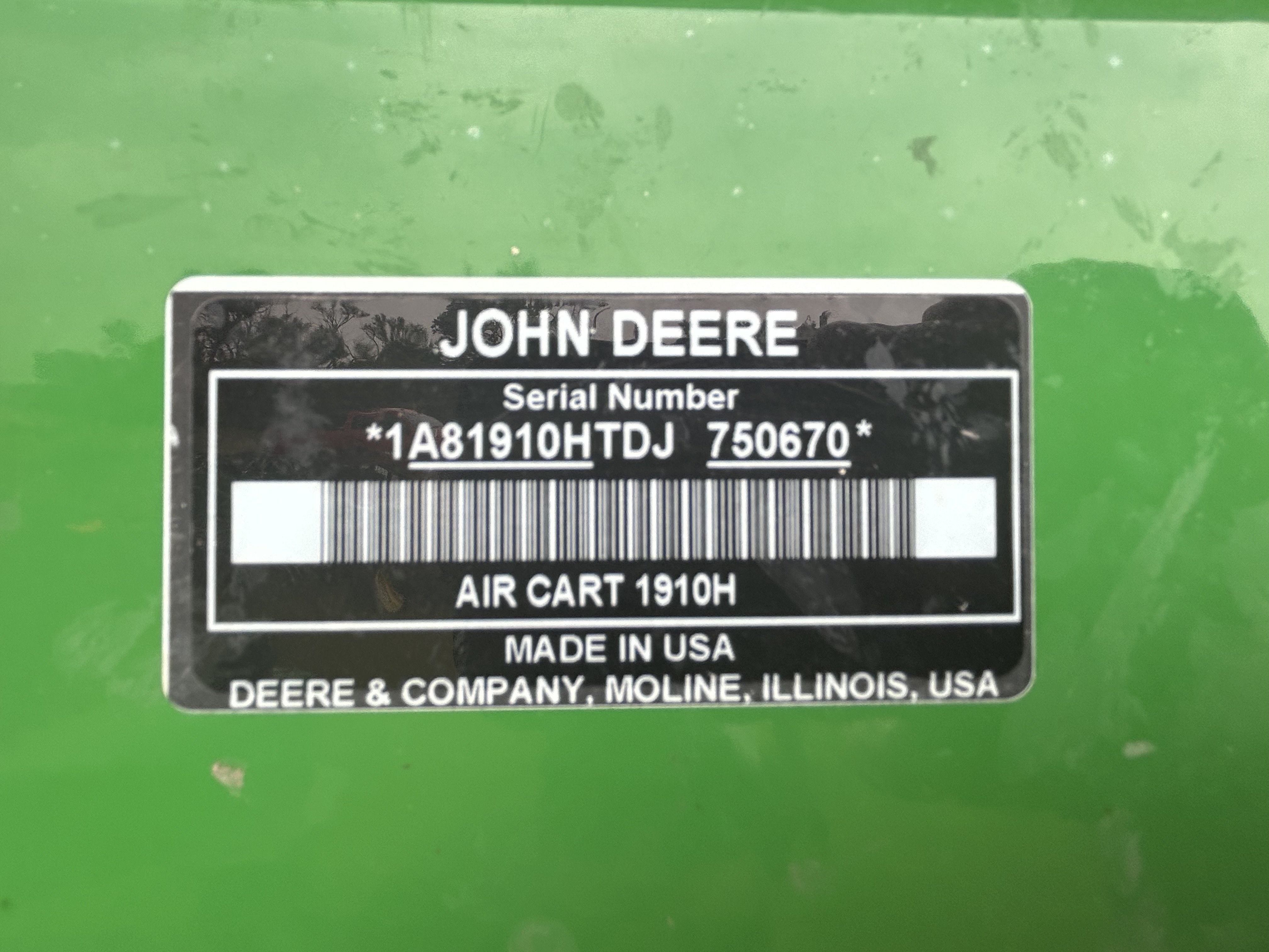 2012 John Deere 1895 Air Seeder