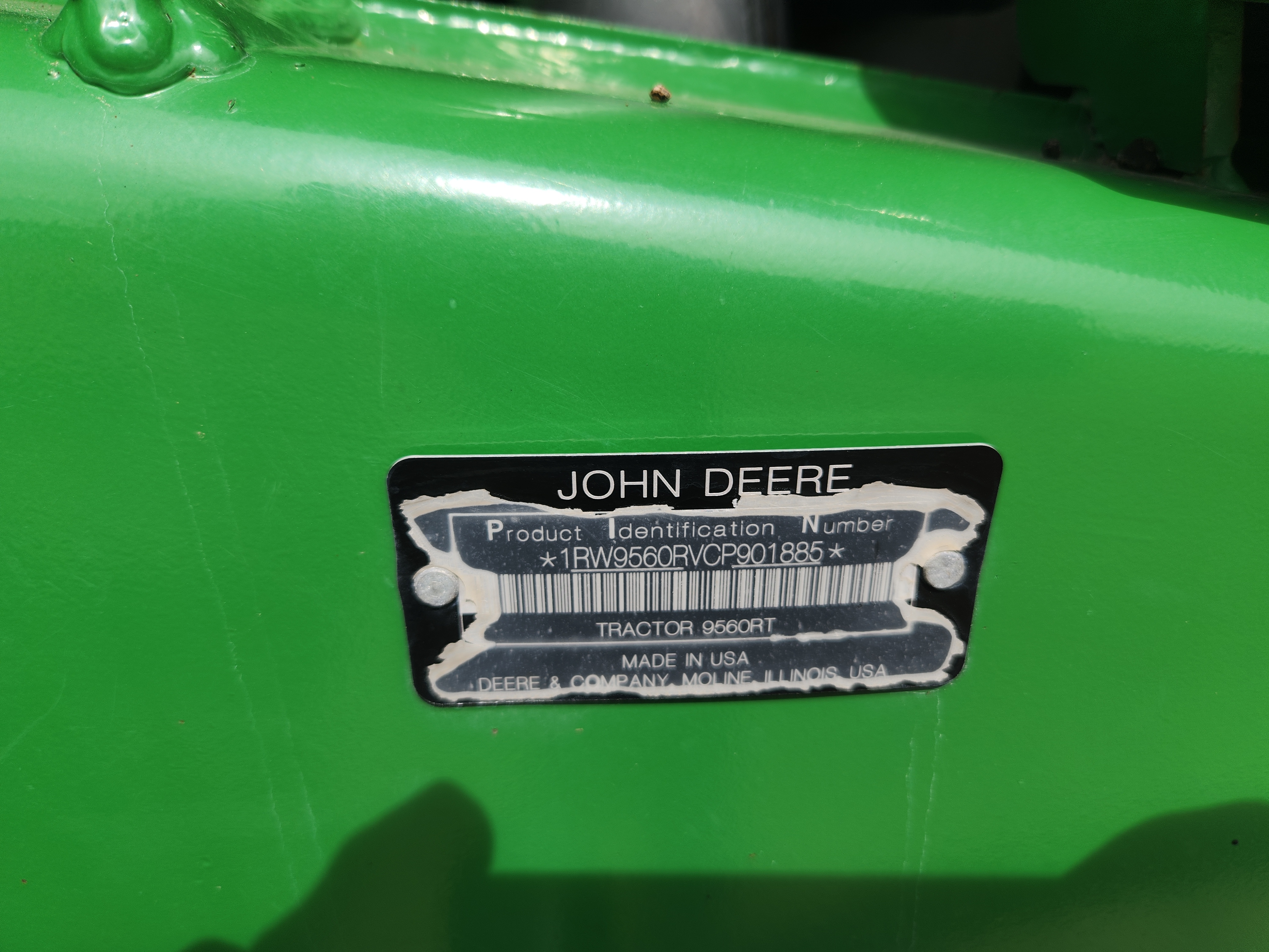 2012 John Deere 9560RT Tractor