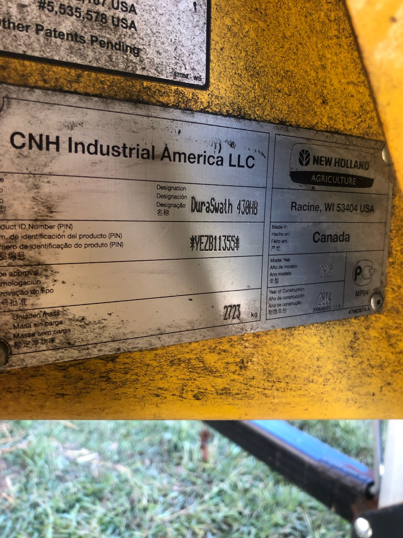 2014 New Holland SPEEDR200 Windrower