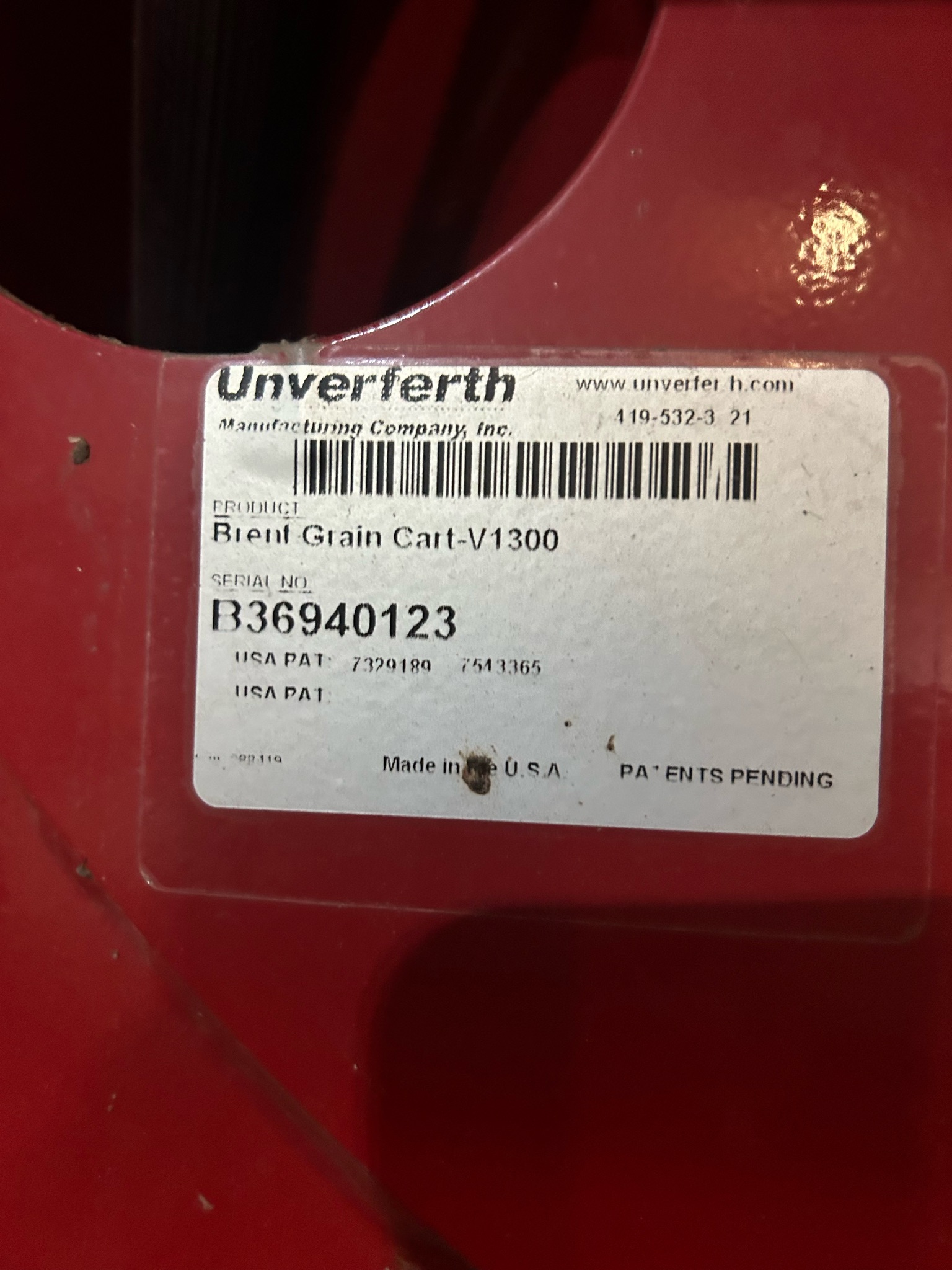 2018 Brent V1300 Grain Cart