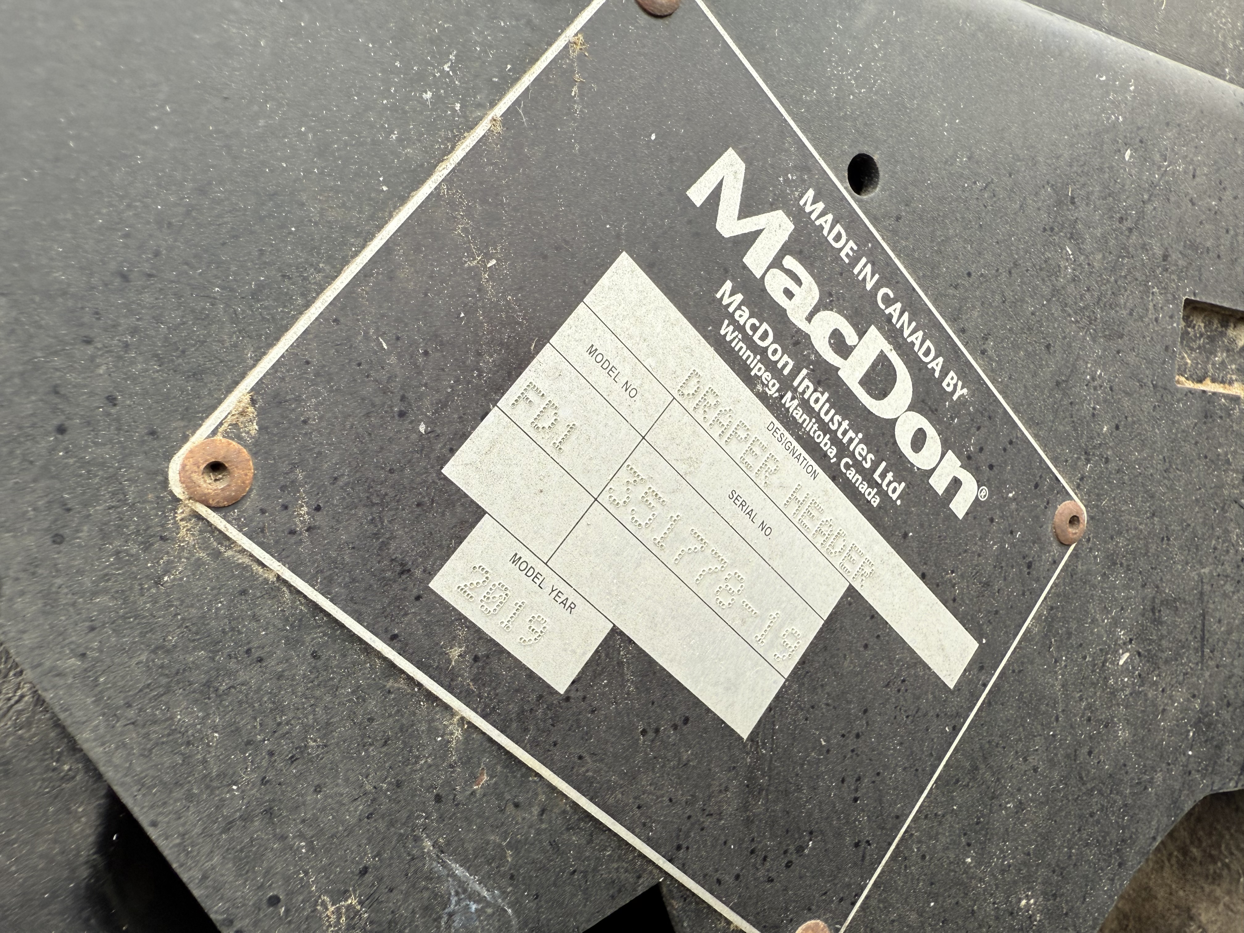 2019 MacDon FD140 Header Draper