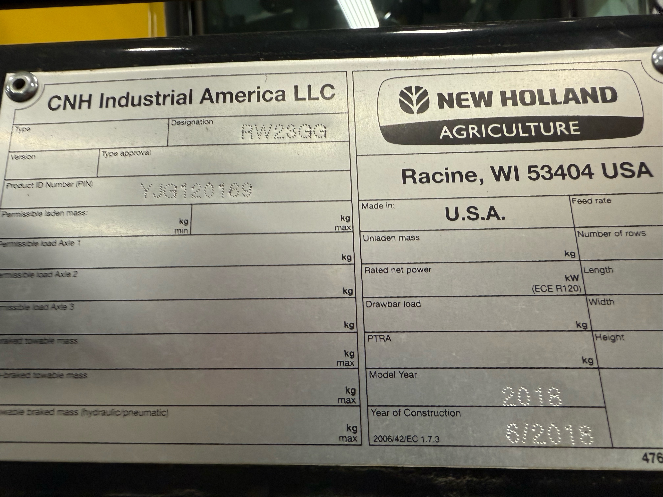 2018 New Holland CR8.90 Combine