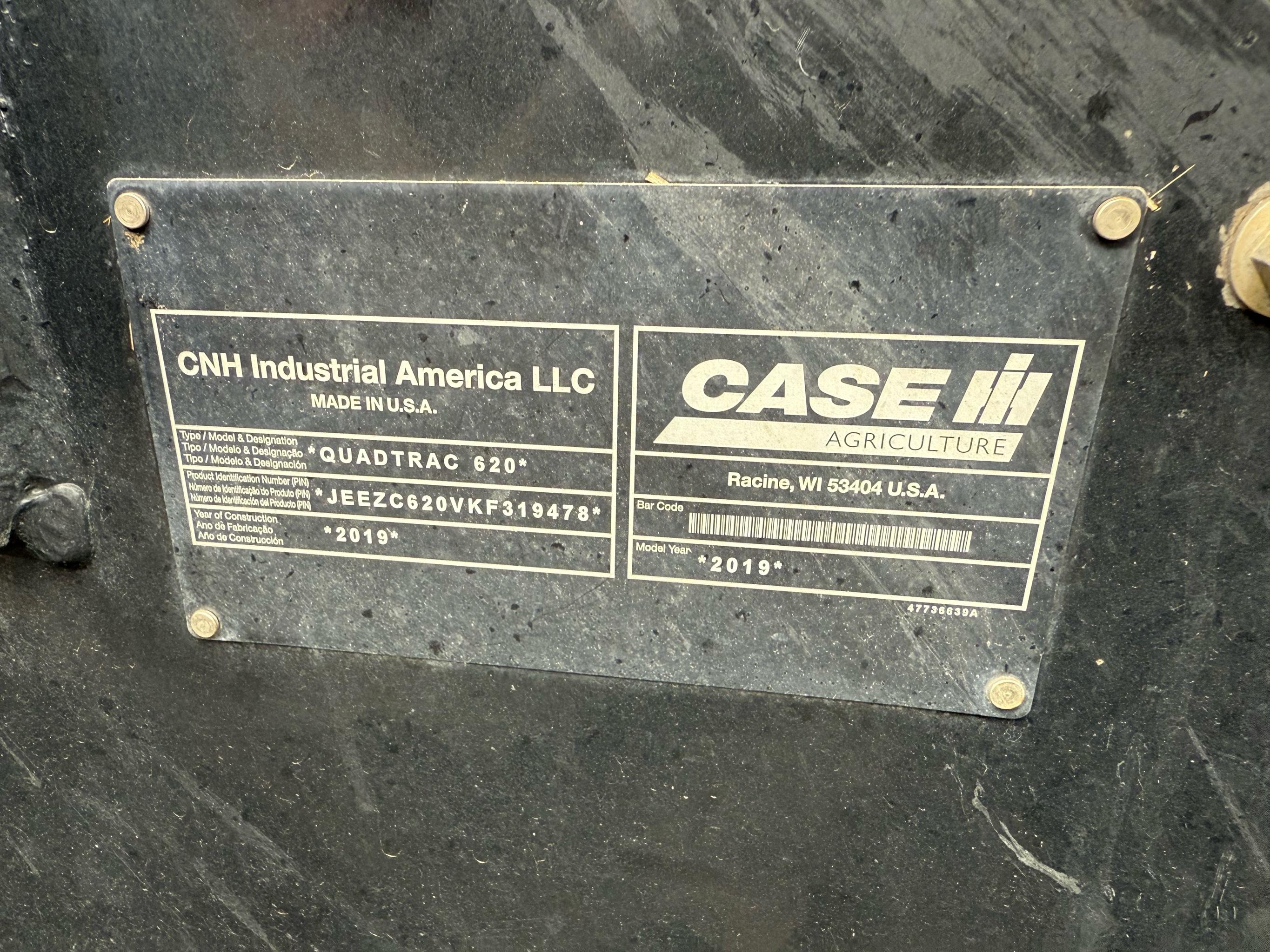 2019 Case IH Steiger 620 Quadtrac Tractor