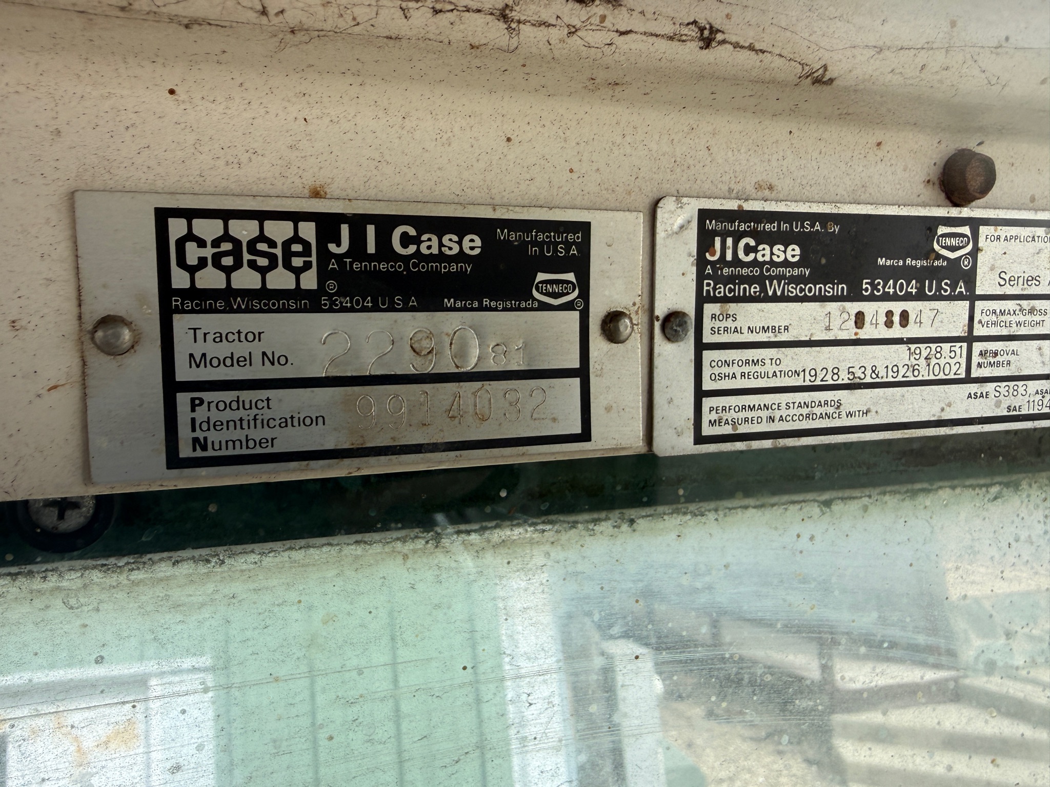 1981 JI Case 2290 Tractor