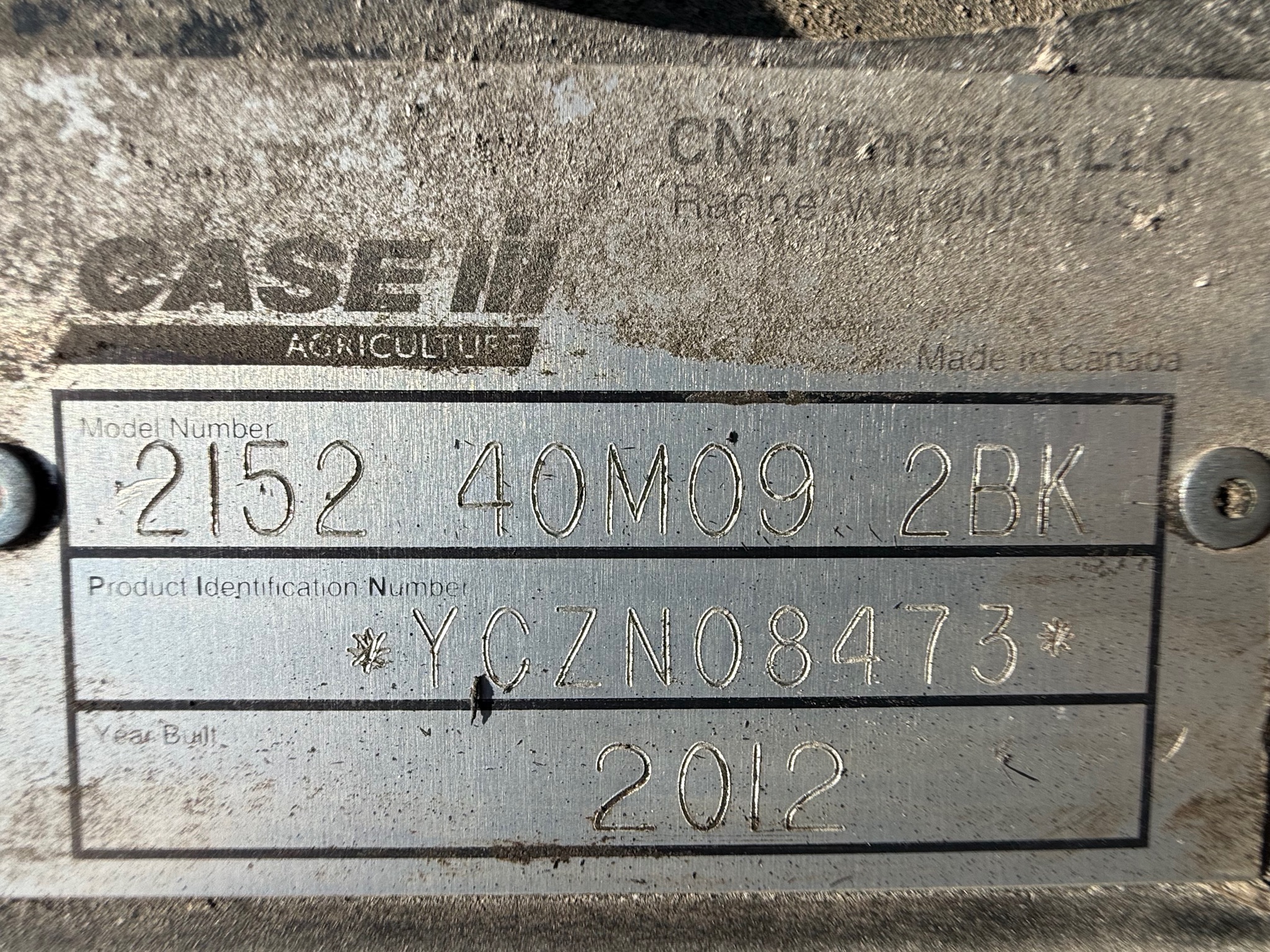 2012 Case IH 2152 Header Draper