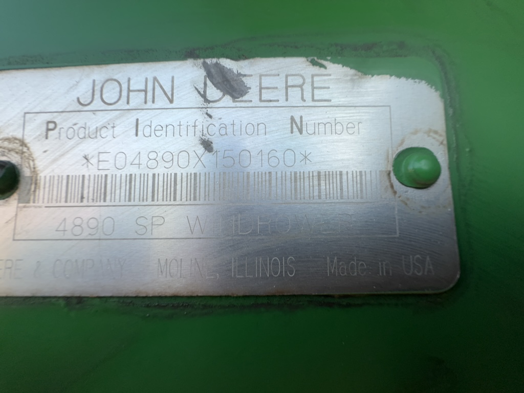 2001 John Deere 4890 Windrower