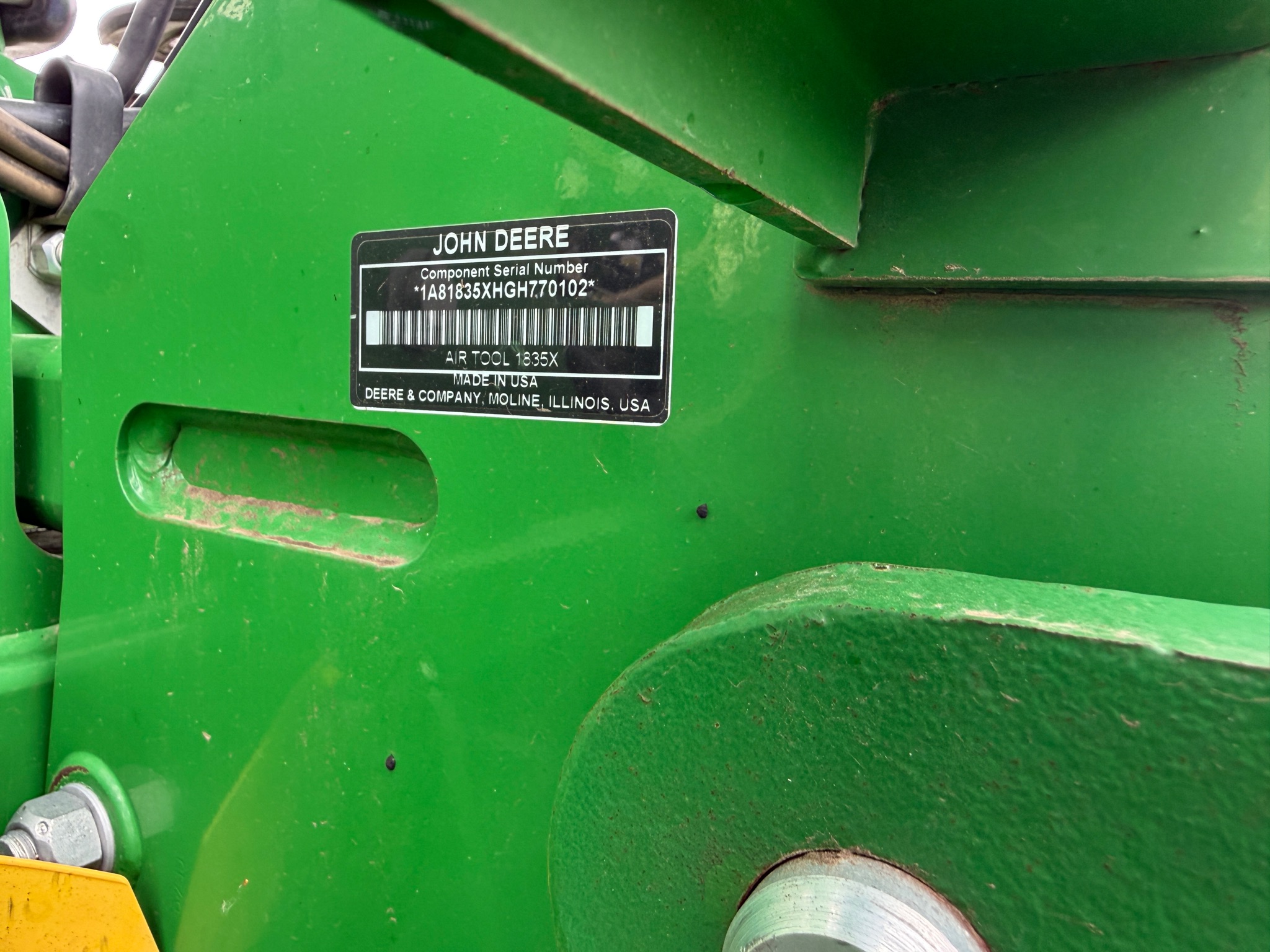 2017 John Deere 1835 Air Drill