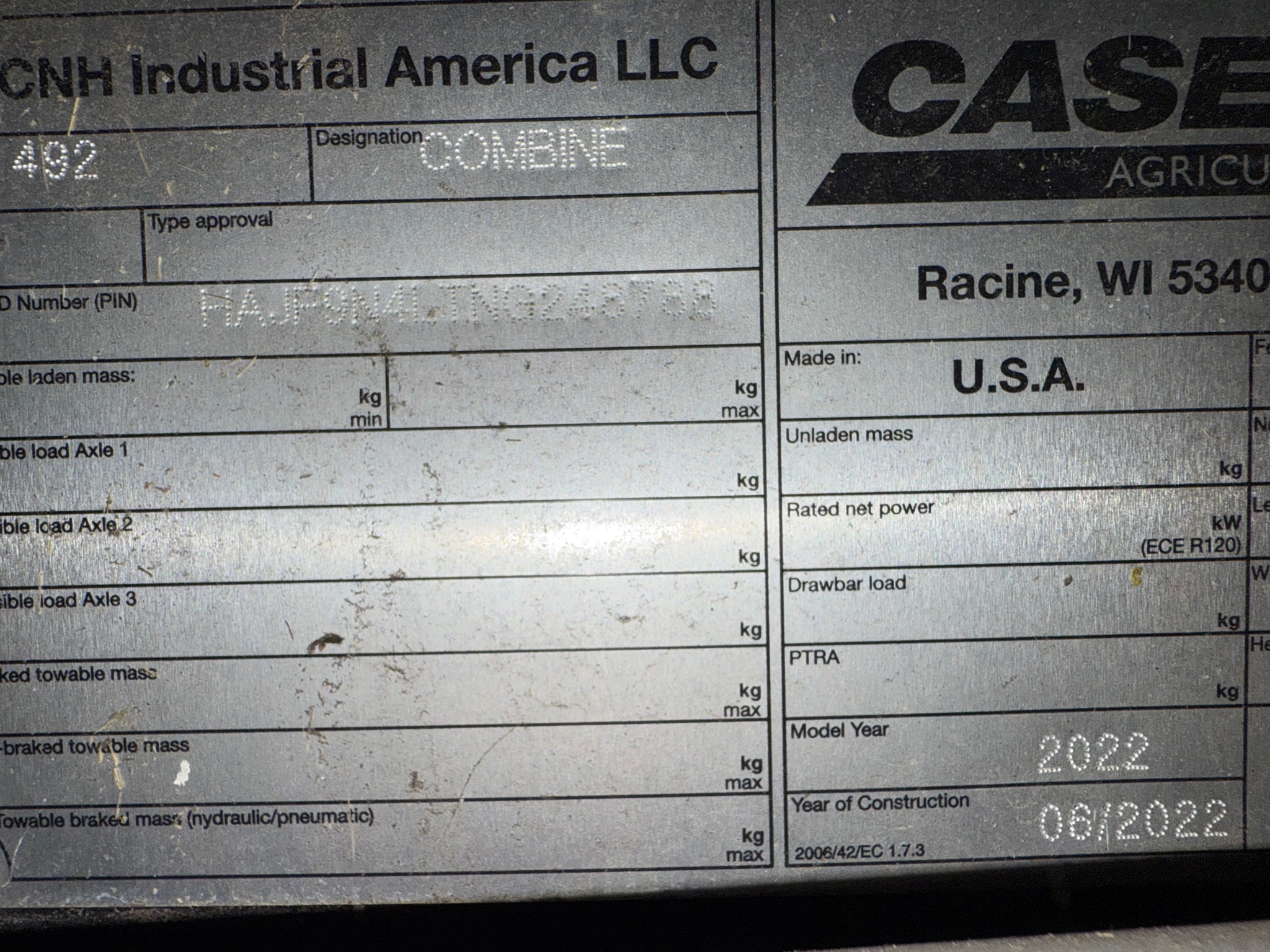 2022 Case IH 9250 Combine