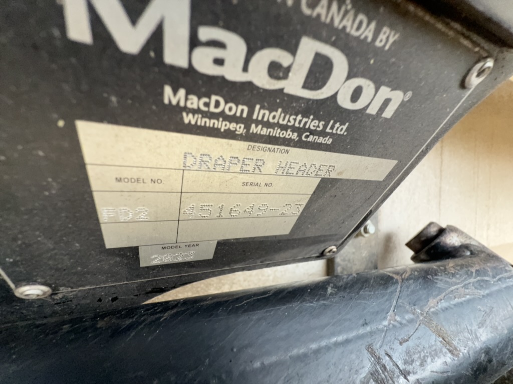 2023 MacDon FD240 Header Combine