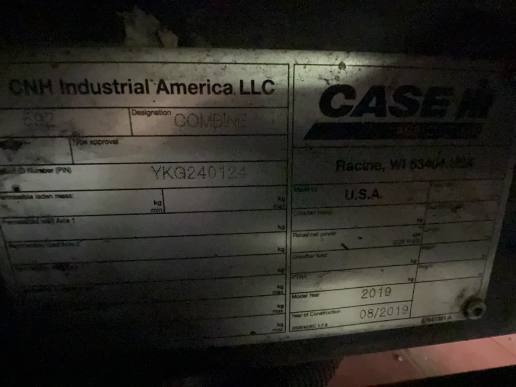2019 Case IH 9250 Combine