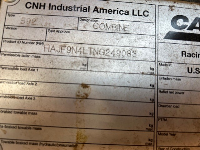 2022 Case IH AF9250 Combine