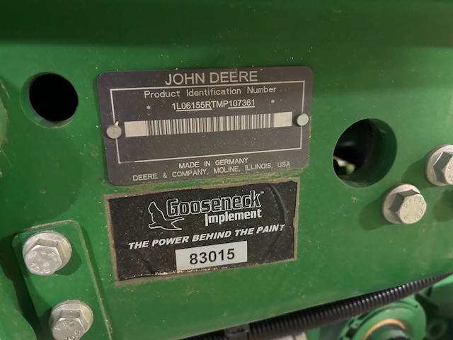 2021 John Deere 6155R Tractor