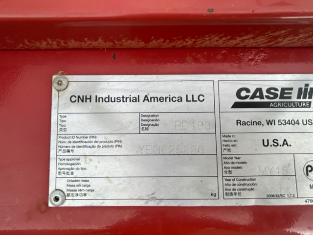 2015 Case IH WD2504 Windrower