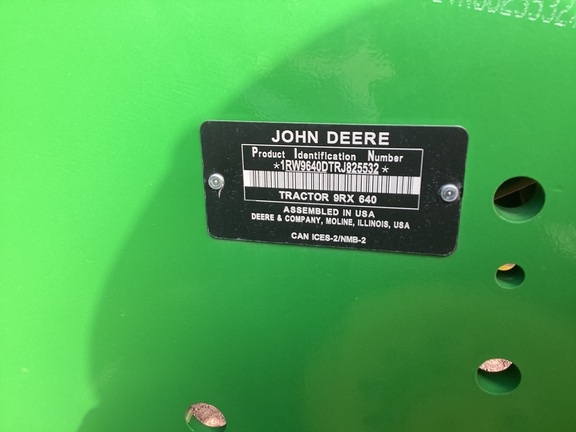 2024 John Deere 9RX 640 Tractor Rubber Track