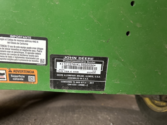 2020 John Deere 1570 Mower/Front Deck