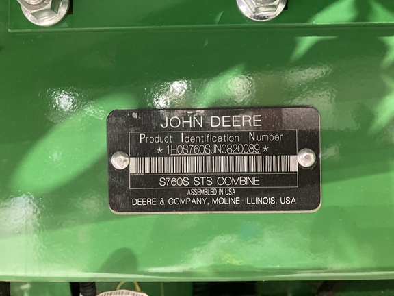 2022 John Deere S760 Combine