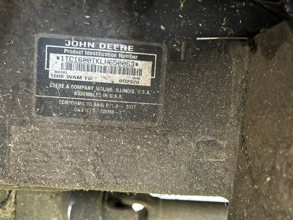 2020 John Deere 1600 Mower/Front Deck