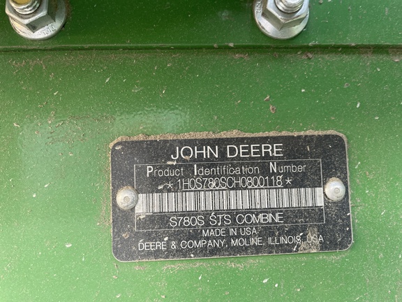 2018 John Deere S780 Combine