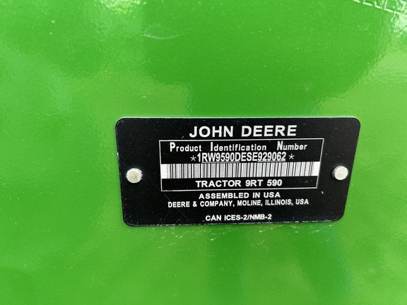 2025 John Deere 9RT 590 Tractor Rubber Track