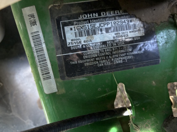 2023 John Deere Z515E Mower/Zero Turn
