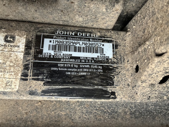 2020 John Deere XUV 835M ATV