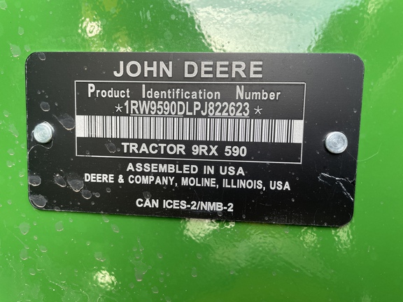 2023 John Deere 9RX 590 Tractor Rubber Track